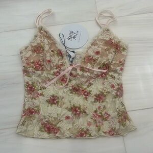 Princess Polly Anessa Floral & Lace Cami Top